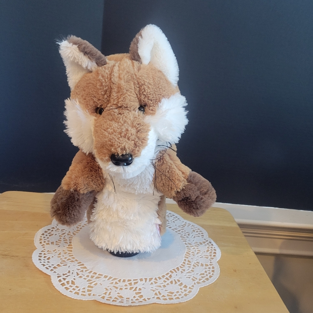 Adorable Fox Plush Toy Fox Puppet Handmade  Toys by Daphne Plush Soft